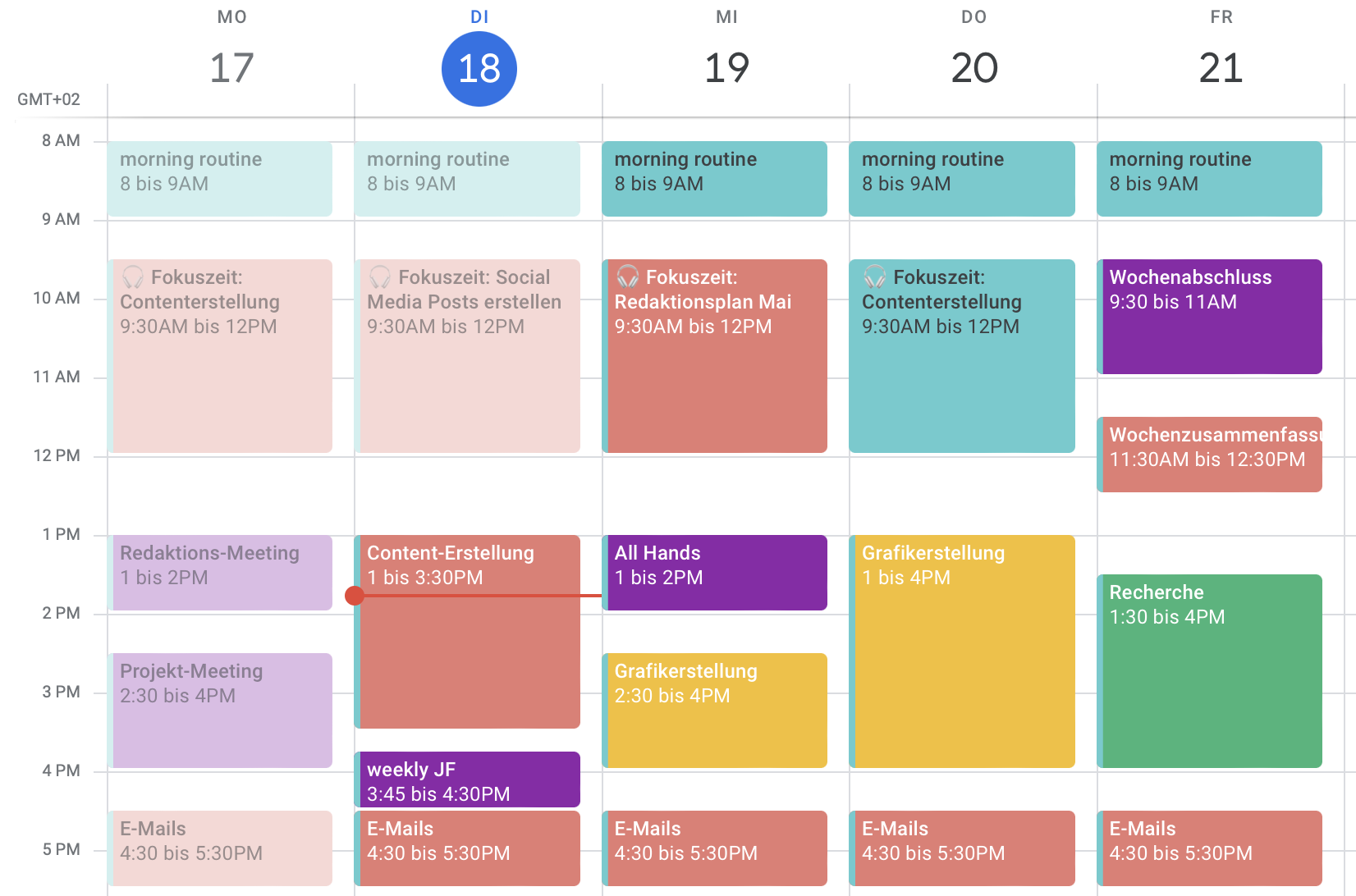 Batching: digitalen Kalender nutzen