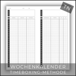 Timeboxing Kalender TN
